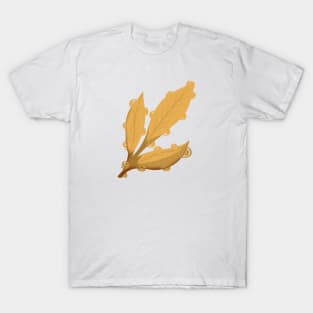 Spiral brown leaf T-Shirt